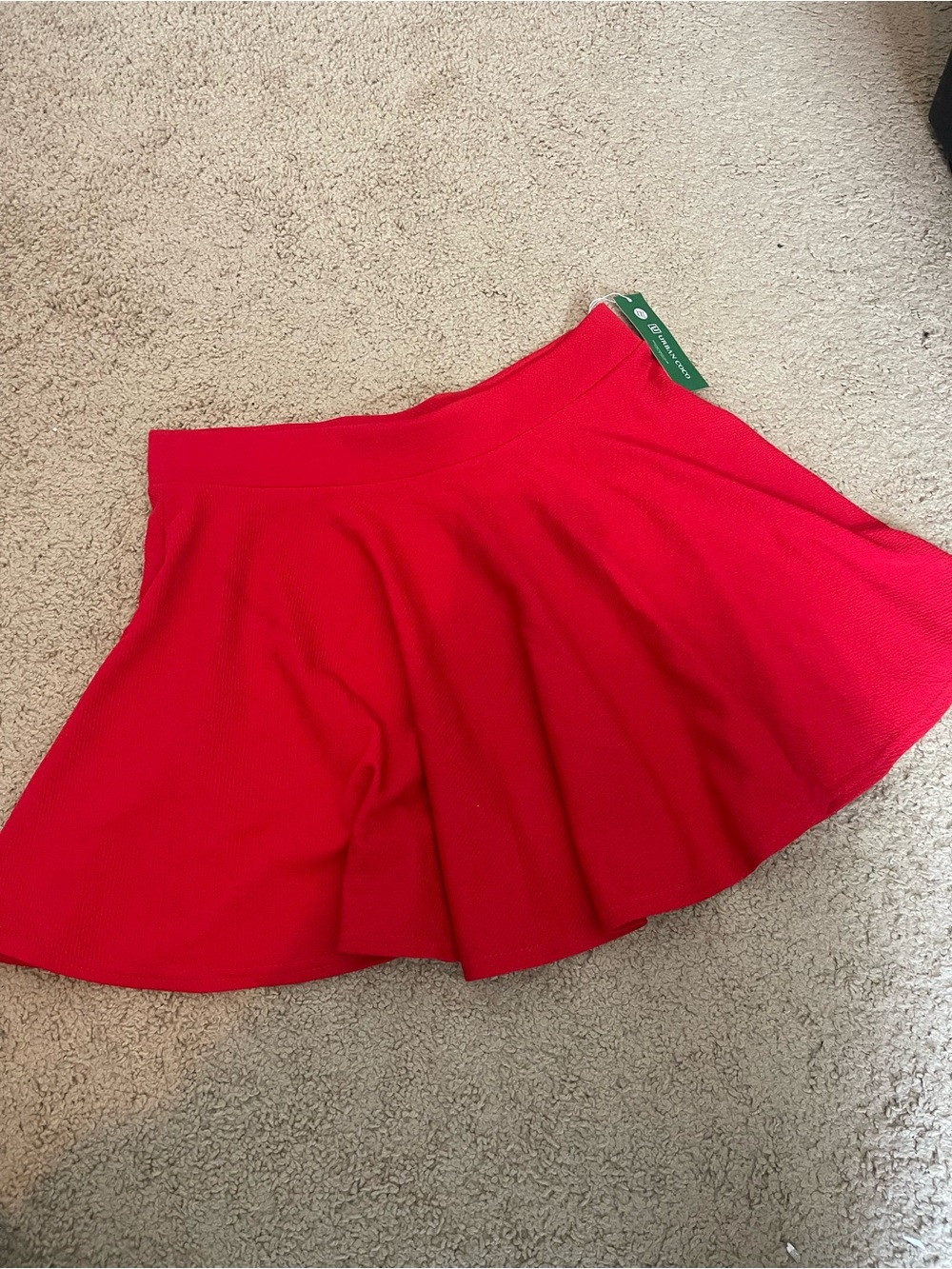 Flared Red Women's Skater Skirt size XXL